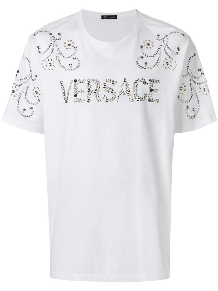 Versace Studded T-shirt - White