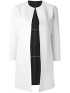 Blancha Reversible Coat, Women's, Size: 40, White, Nappa Leather/polyamide/spandex/elastane