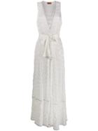 Missoni Mare Textured V-neck Dress - White