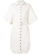 Tamuna Ingorokva Aiva Denim Dress - White
