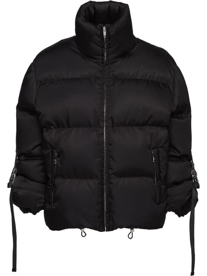 Prada Short Nylon Puffer Jacket - Black