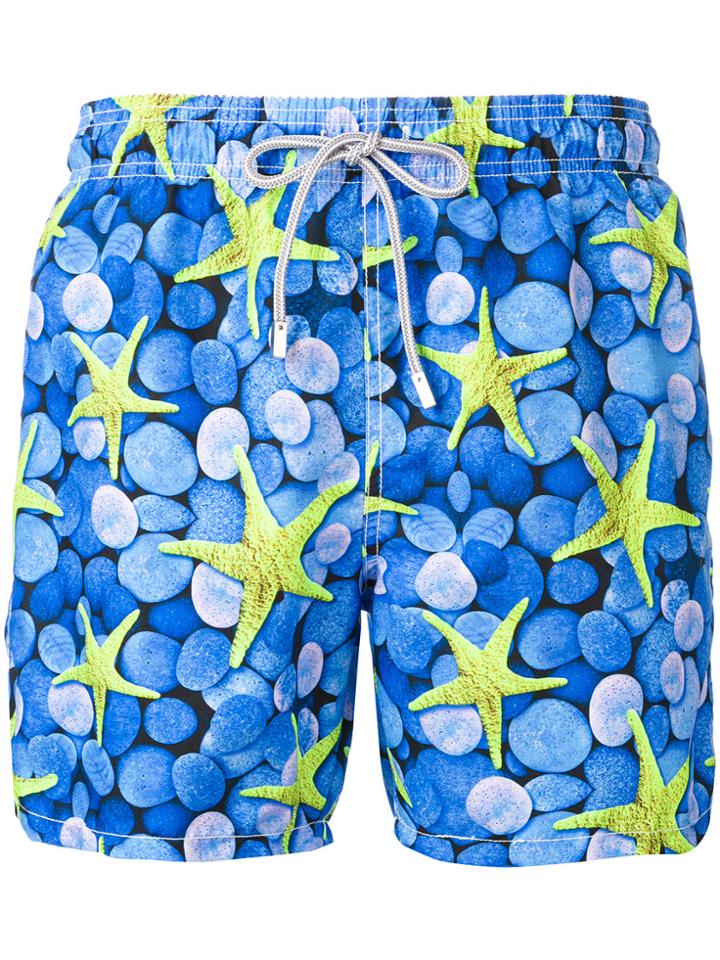 Mc2 Saint Barth Starfish Print Swim Shorts - Blue