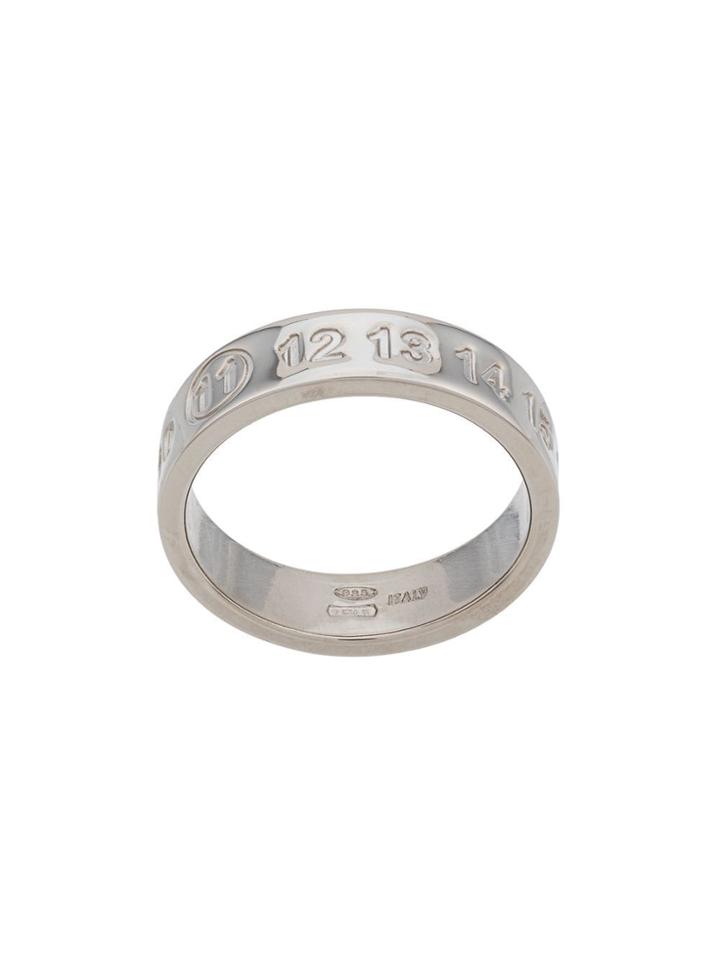 Maison Margiela Number Etched Ring - Silver