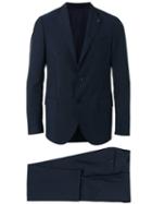 Lardini Formal Suit, Men's, Size: 50, Blue, Wool/mohair/viscose/cupro