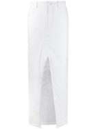 Mm6 Maison Margiela Split Front Skirt - White