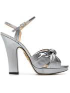 Charlotte Olympia Silver Farrahc Sandals - Metallic