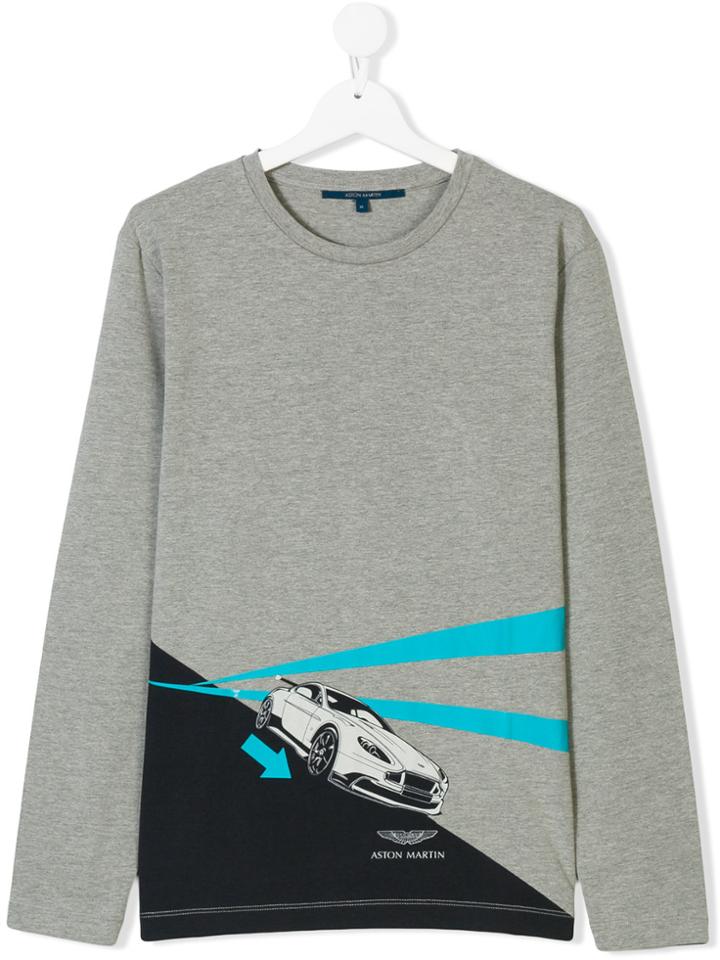 Aston Martin Kids Teen Printed T-shirt - Grey