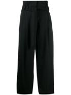 Max Mara Paperbag Trousers - Black