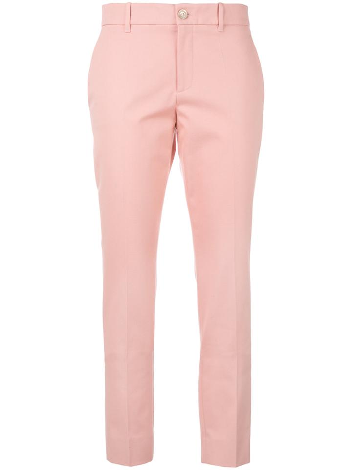 Gucci Classic Slim Leg Trousers - Pink & Purple