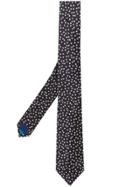 Paul Smith Star Embroidered Tie - Blue