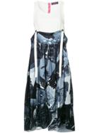 Y's Suspenders Midi Dress - Blue