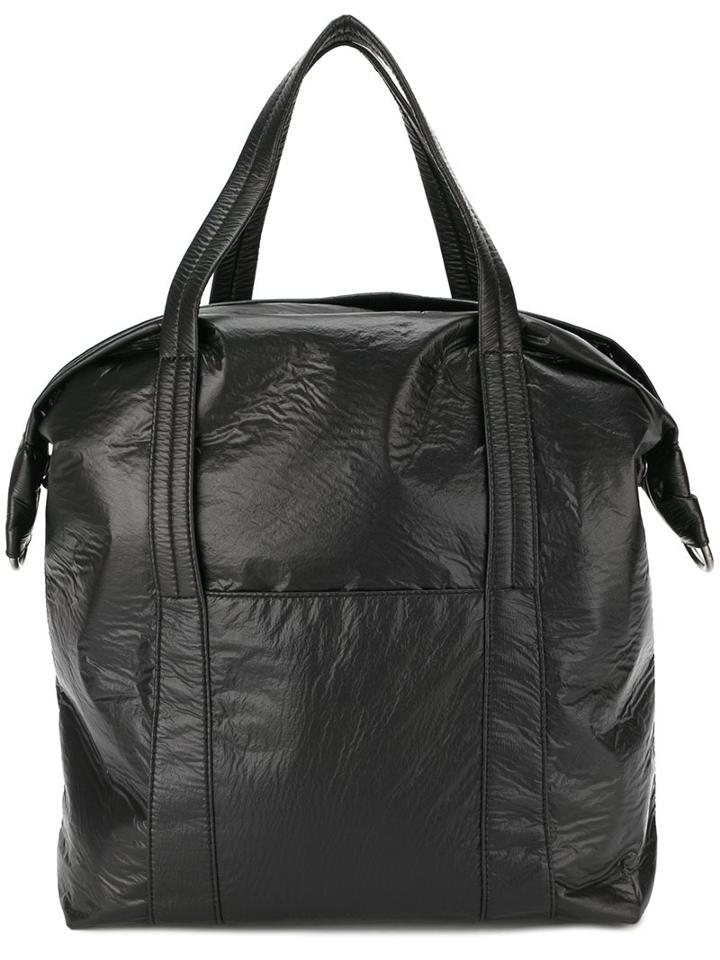 Maison Margiela Wrinkle Effect Shoulder Bag, Women's, Black
