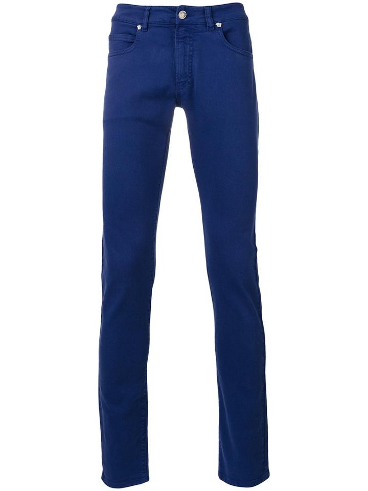 Versace - Slim-fit Jeans - Men - Cotton/spandex/elastane - 33, Blue, Cotton/spandex/elastane