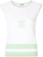 Chanel Pre-owned Sleeveless Top - White