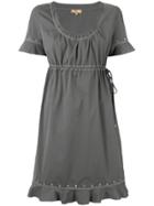 Fay Drawstring Eyelet Dress - Green