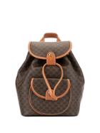 Céline Pre-owned Macadam Pattern Backpack - Brown