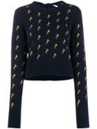 Chloé Embroidered Jumper - Blue