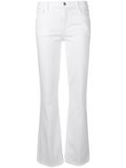 J Brand Sallie Mid-rise Bootcut Jeans - White
