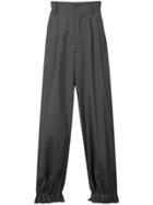 Moohong Rear Pleat Jog Pants - Grey