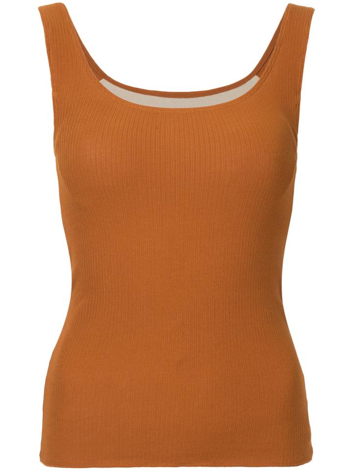 H Beauty & Youth Scoop Neck Vest - Brown