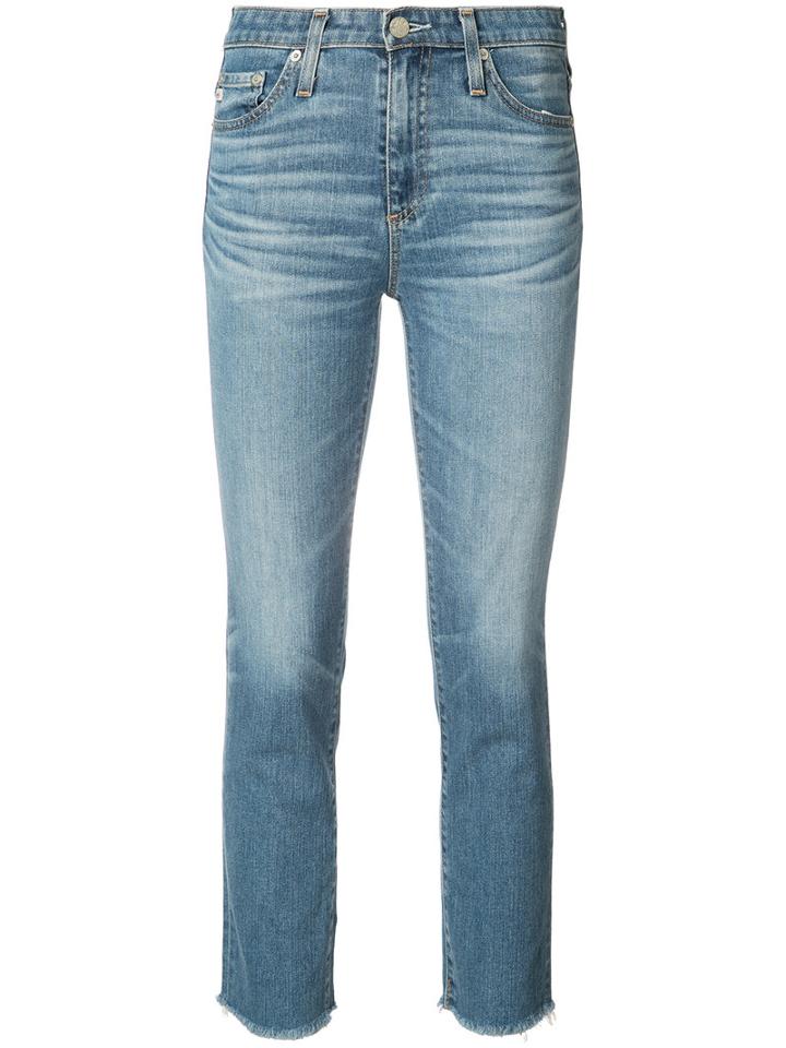 Ag Jeans - Cropped Skinny Jeans - Women - Cotton/polyurethane - 28, Blue, Cotton/polyurethane