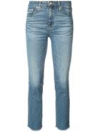 Ag Jeans - Cropped Skinny Jeans - Women - Cotton/polyurethane - 28, Blue, Cotton/polyurethane