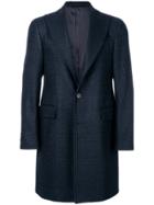 Dell'oglio Straight-fit Buttoned Coat - Blue