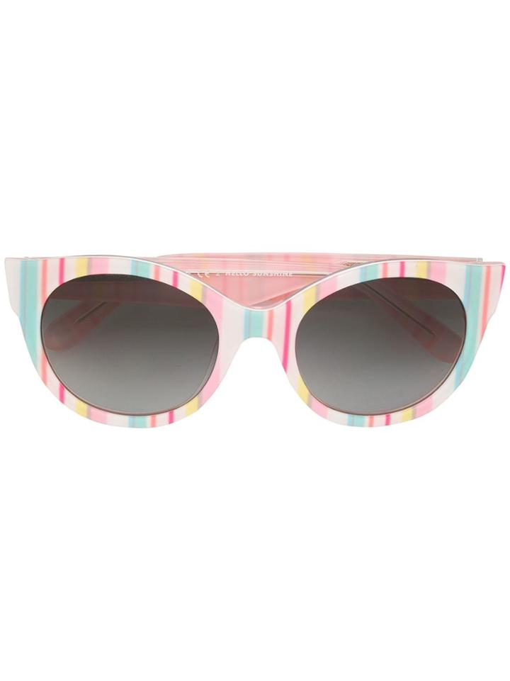 Kate Spade Mellys Striped Sunglasses - Pink