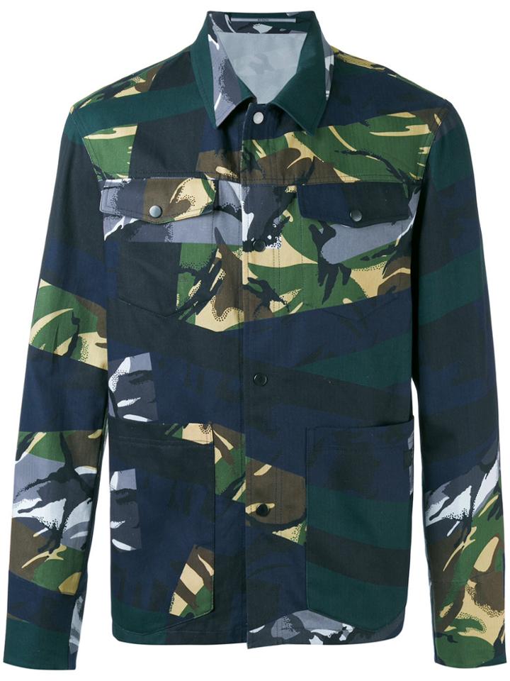 Kenzo Broken Camo Workwear Jacket - Blue