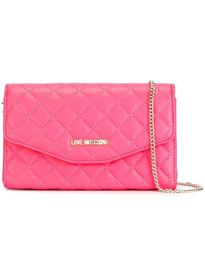 Love Moschino Chain Strap Crossbody Bag, Women's, Leather