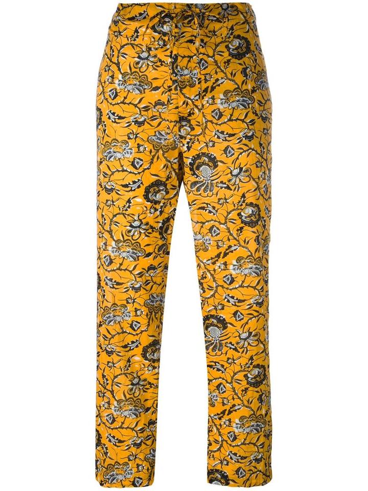 Isabel Marant Étoile 'alka' Trousers, Women's, Size: 40, Yellow/orange, Cotton
