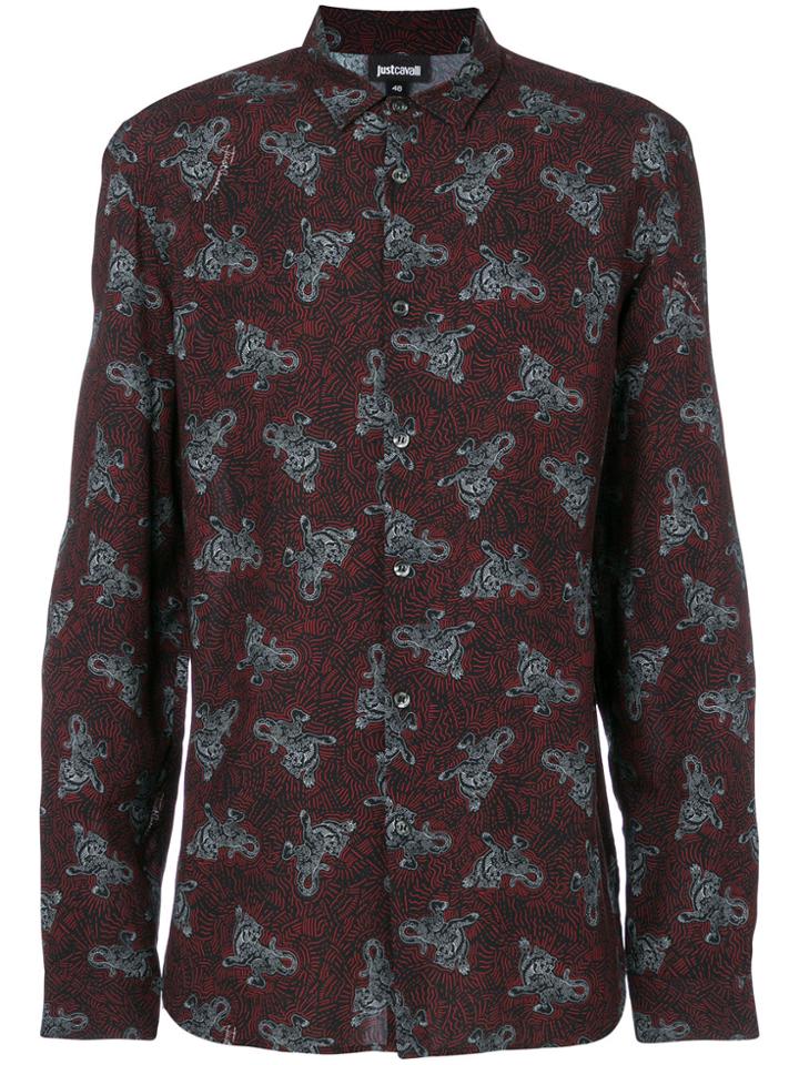 Just Cavalli Patterned Shirt - Red