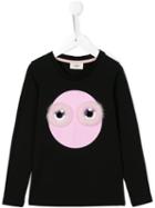 Fendi Kids Bag Bug T-shirt, Girl's, Size: 12 Yrs, Black