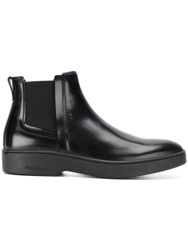 Salvatore Ferragamo Dimitri Chelsea Boots - Black