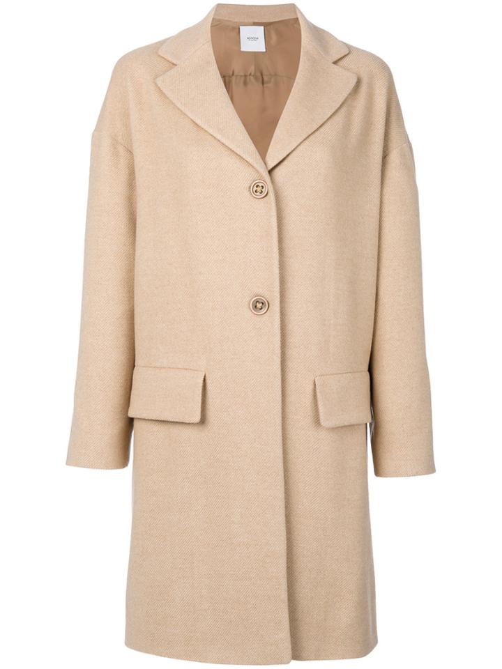 Agnona Flap Pocket Coat - Nude & Neutrals