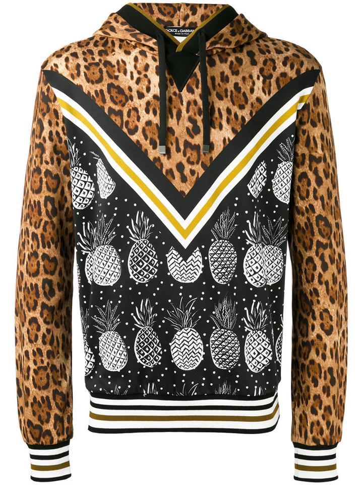 Dolce & Gabbana - Multi-print Hoodie - Men - Cotton - 52, Cotton