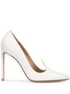 Francesco Russo Pointed High Heel Pumps - White
