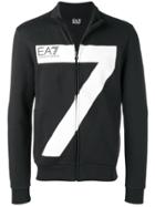 Ea7 Emporio Armani Oversized 7 Zipped Jacket - Black