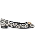 Salvatore Ferragamo Gancini Ballerinas - Brown