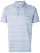 Closed Button Pocket Polo Shirt - Blue