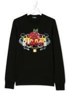 Dsquared2 Kids Teen Icon Print Sweatshirt - Black