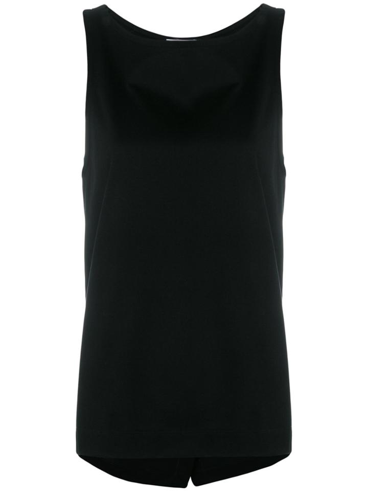 Issey Miyake Plain Tank Top - Black