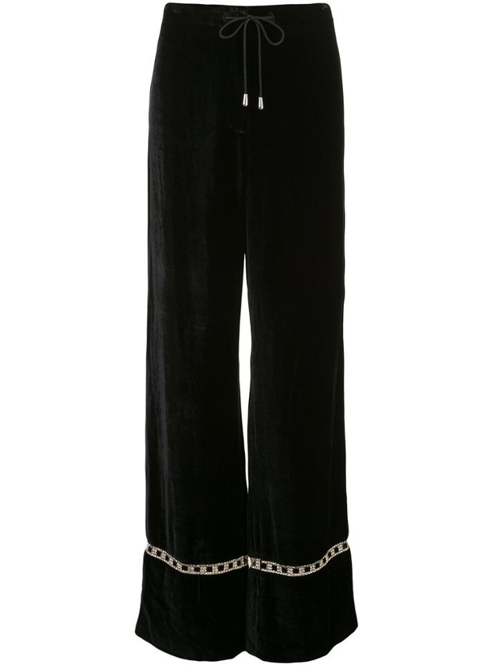 Markarian Crystal-embellished Trousers - Black