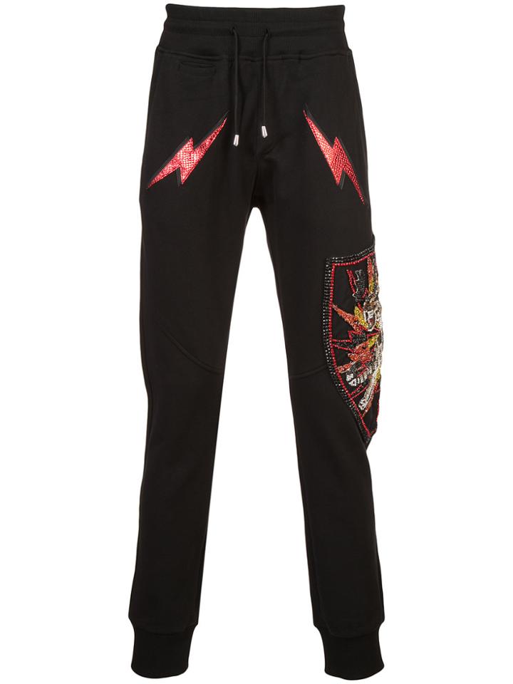 Philipp Plein Bang Tiger Track Pants - Black
