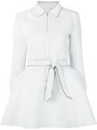 Julien David Front Zip Dress - Grey