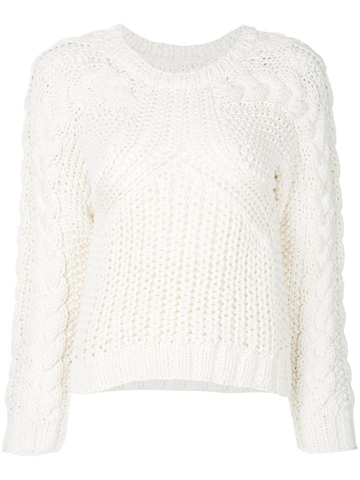 Mm6 Maison Margiela Knitted Jumper - White