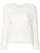 Mm6 Maison Margiela Knitted Jumper - White