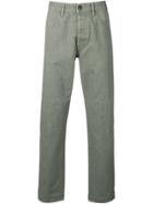 Stone Island Logo Patch Detailed Jeans - Green