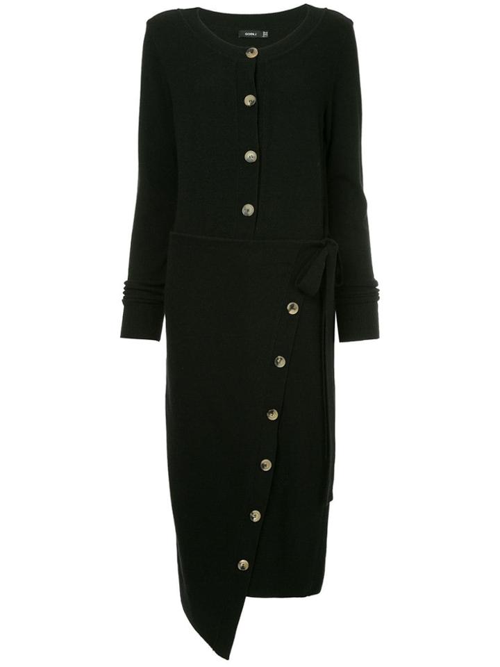Goen.j Asymmetric Sweater Dress - Black