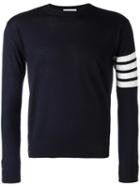 Thom Browne Striped Sleeve Jumper, Men's, Size: 0, Blue, Wool